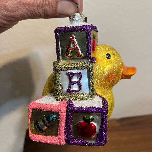 Sparkle Bright by Radko Glass Duck Ornament - Picture 7 of 10